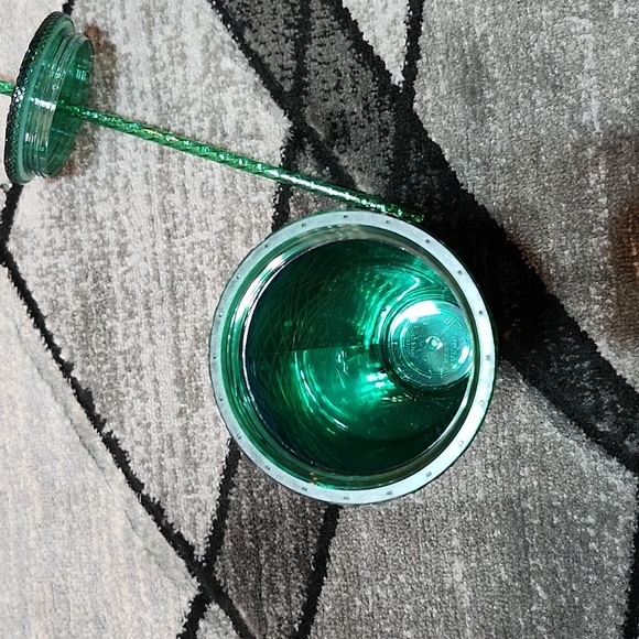 STARBUCKS 2021 JEWELED EMERALD GREEN VENTI TUMBLER - Picture 7 of 11
